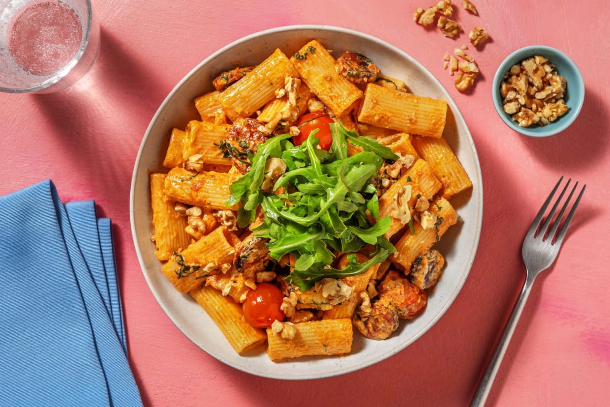 Snabb chorizo-rigatoni