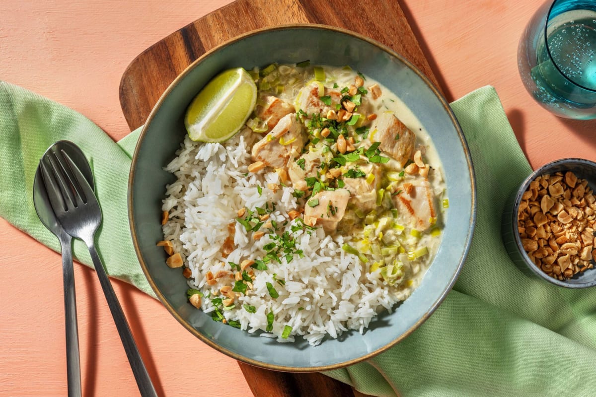 Curry vert thaï au poulet Recette