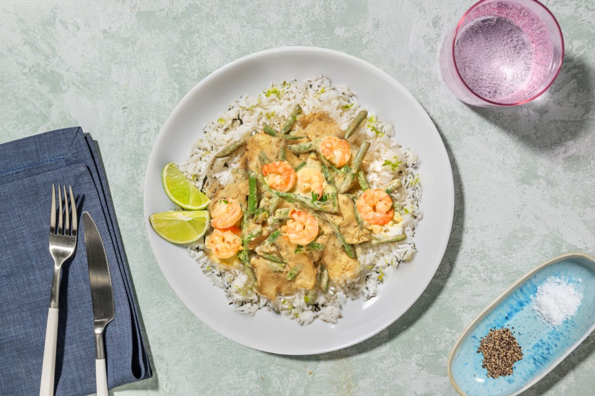 Thai Green Style King Prawn Curry