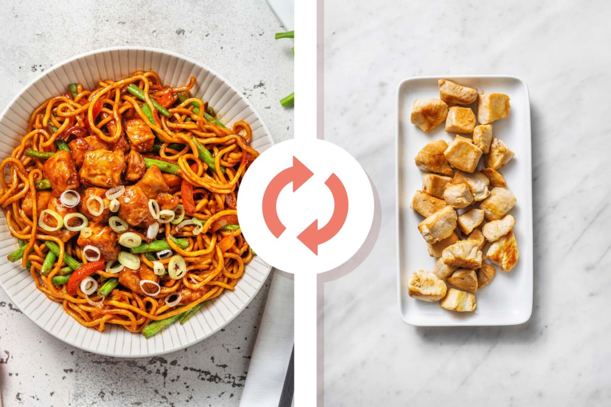 Sweet and Sticky Diced Chicken Breast