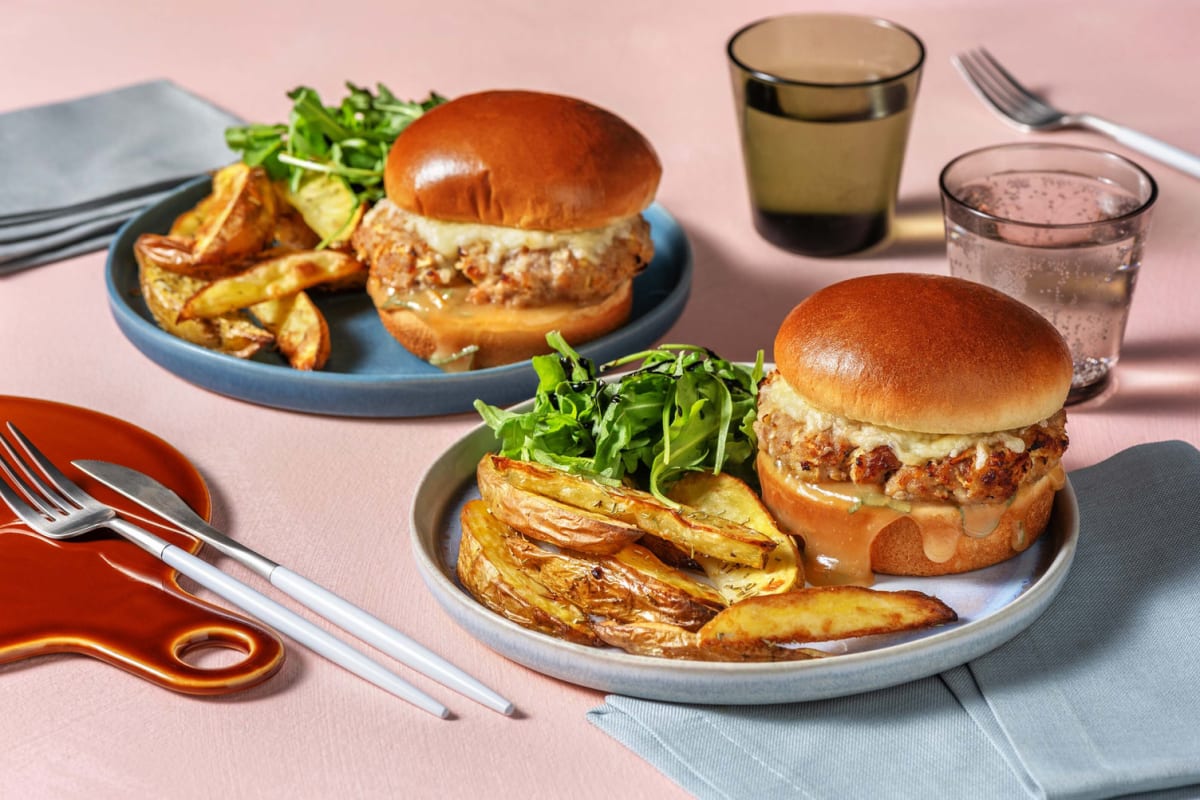 Pork and Apple Burger