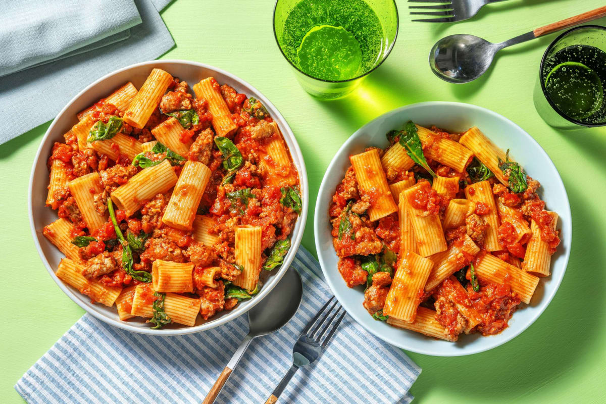 Speedy Sausage Rigatoni