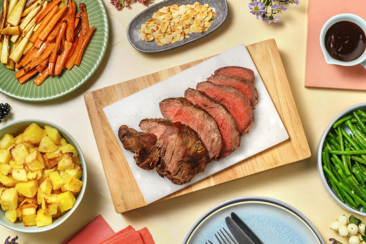 Rosemary Roast Beef and Red Wine Jus