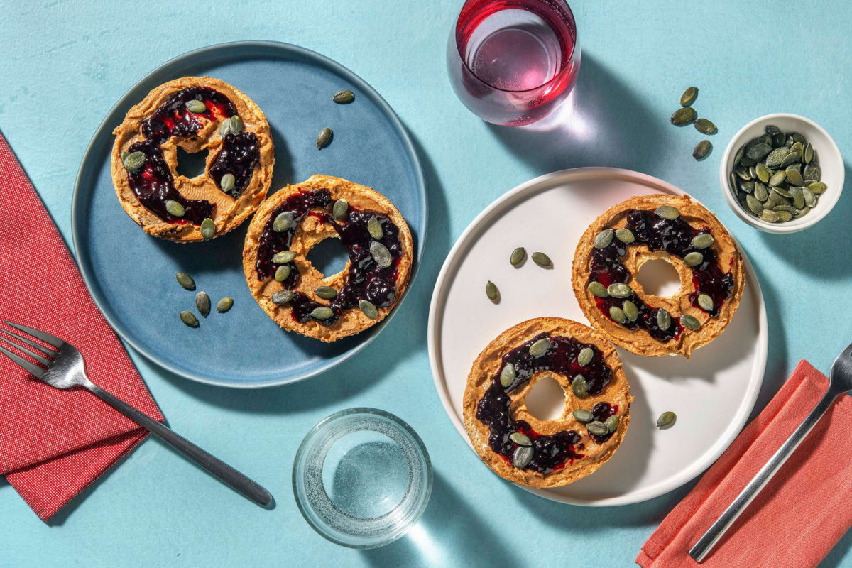 Peanut Butter & Red Berry Compote Ciabatta Recipe HelloFresh