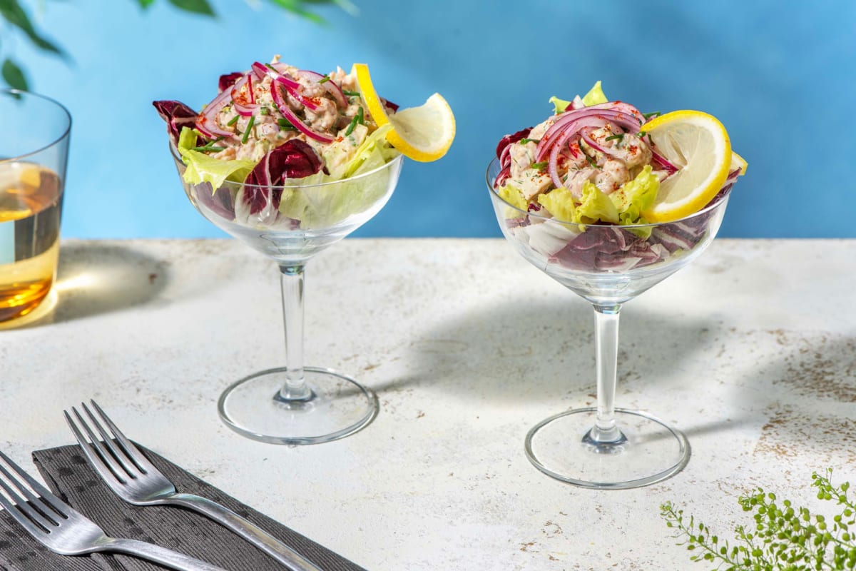Cocktail de crevettes à l'avocat