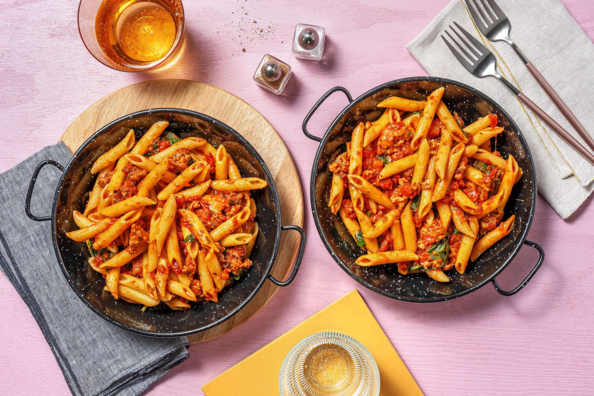 Speedy Pork Penne 