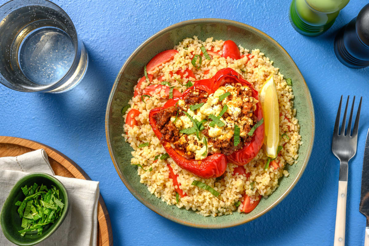 Spiced Beef Stuffed Peppers 