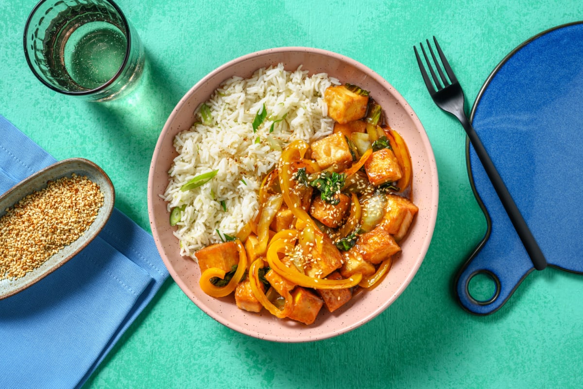 Sticky Teriyaki Tofu and Veg