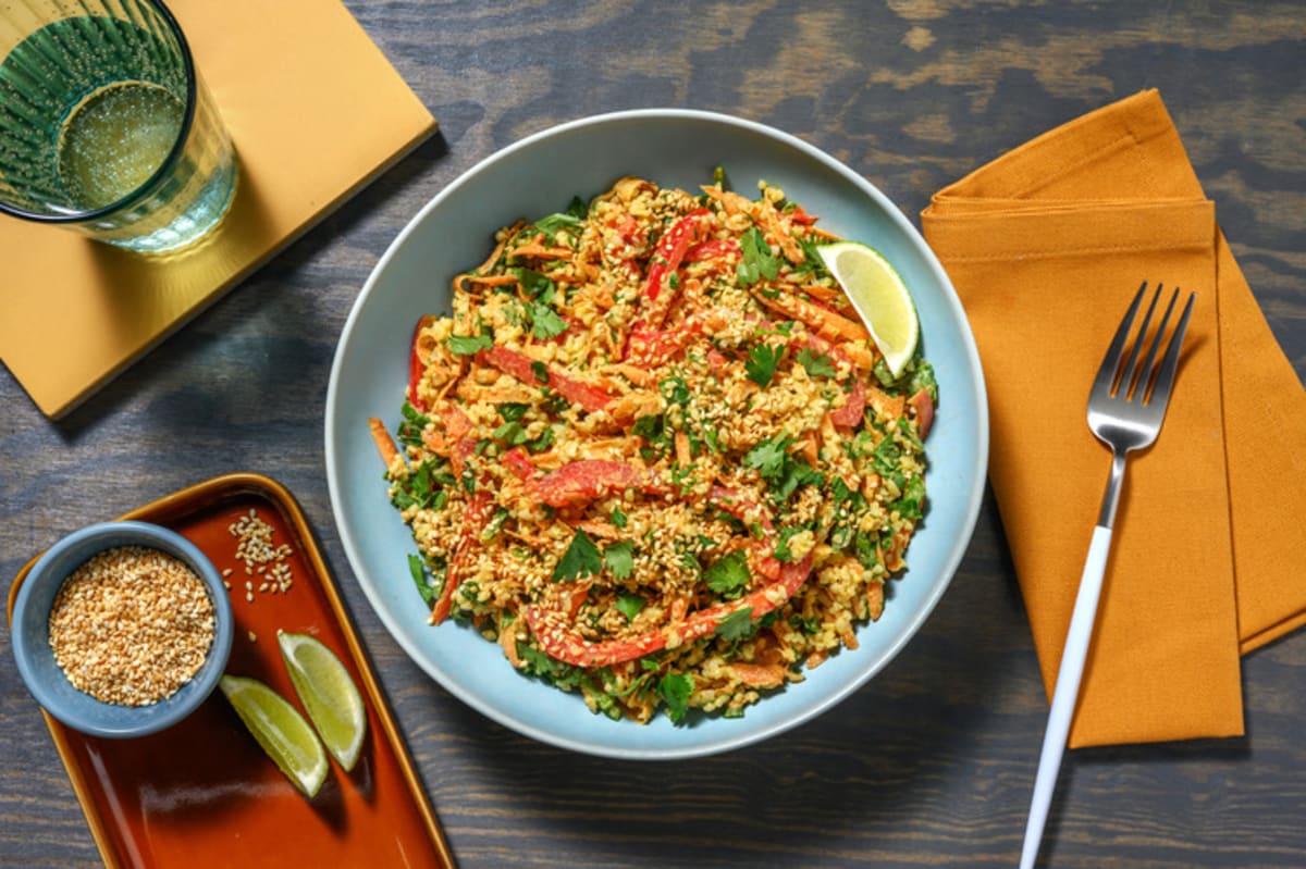 Shredded Carrot Satay Salad