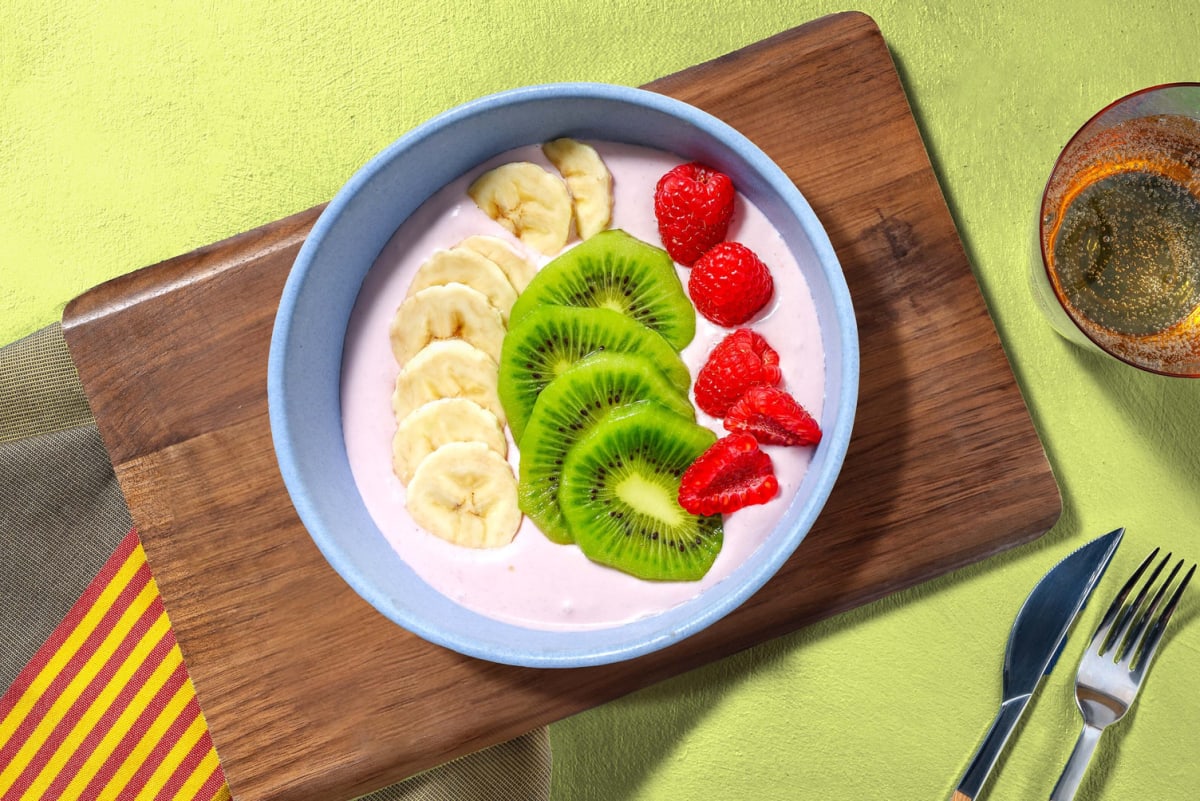 Roze smoothiebowl 