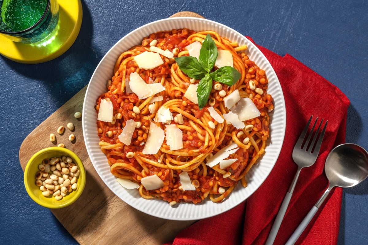 Vegetarisk spaghetti bolognese