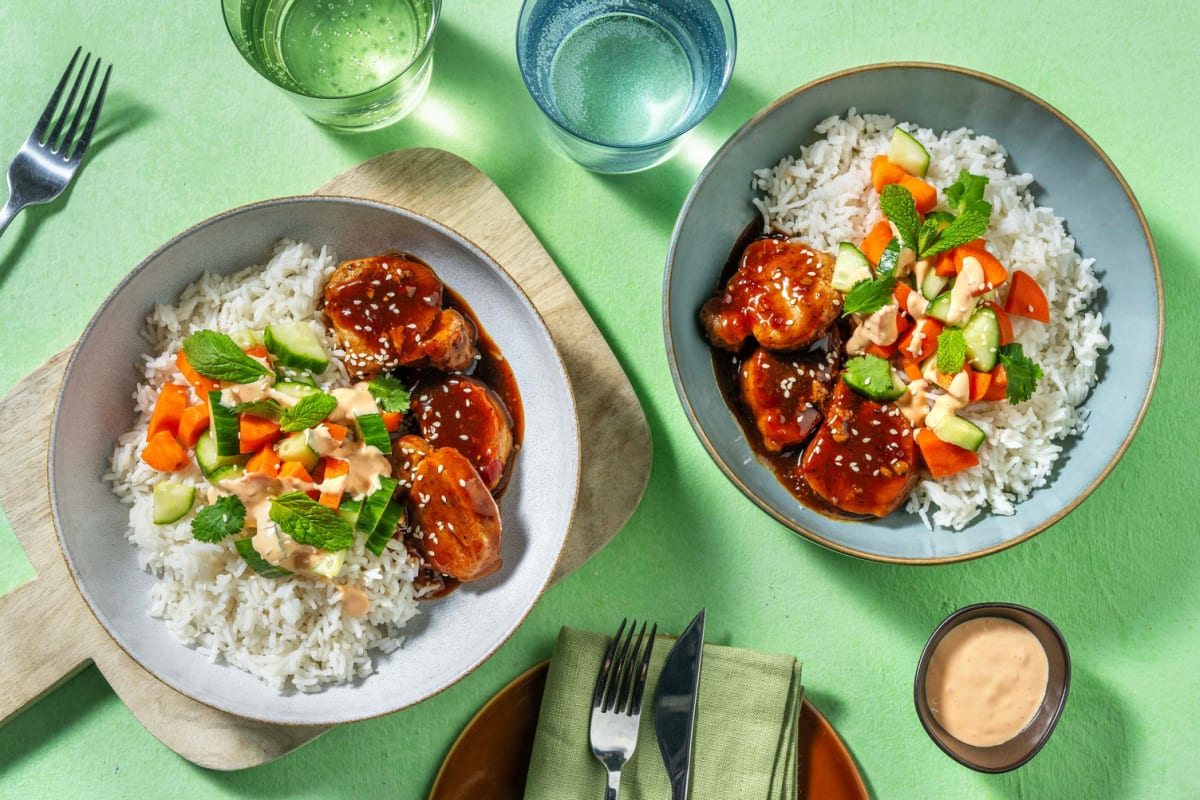 Banh mi-inspireret svinekødsbowl