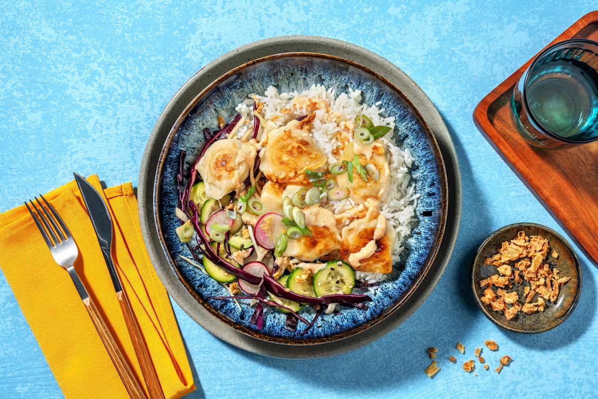 Prawn Wonton Poke Bowl