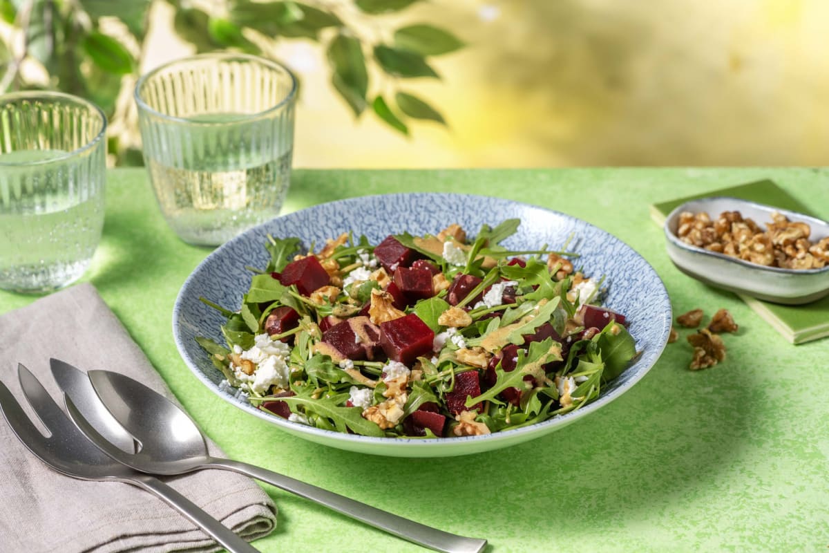 Beetroot, Greek Style Cheese & Walnut Side Salad