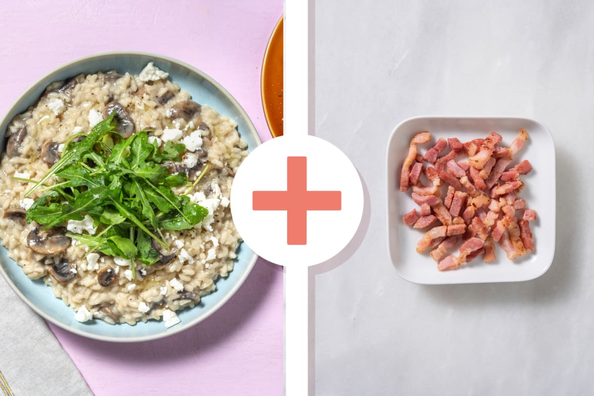 Oven-Baked Bacon and Goat's Cheese Risotto