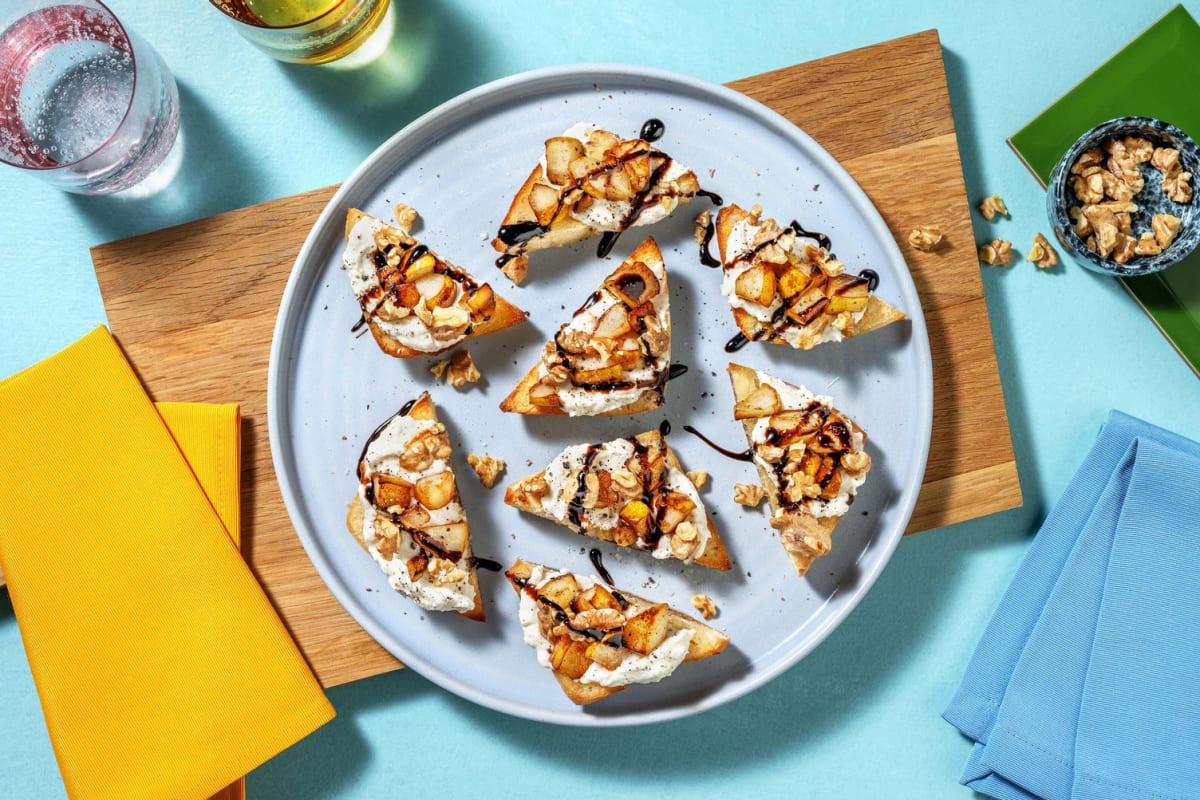 Greek Salad Inspired Bruschetta 