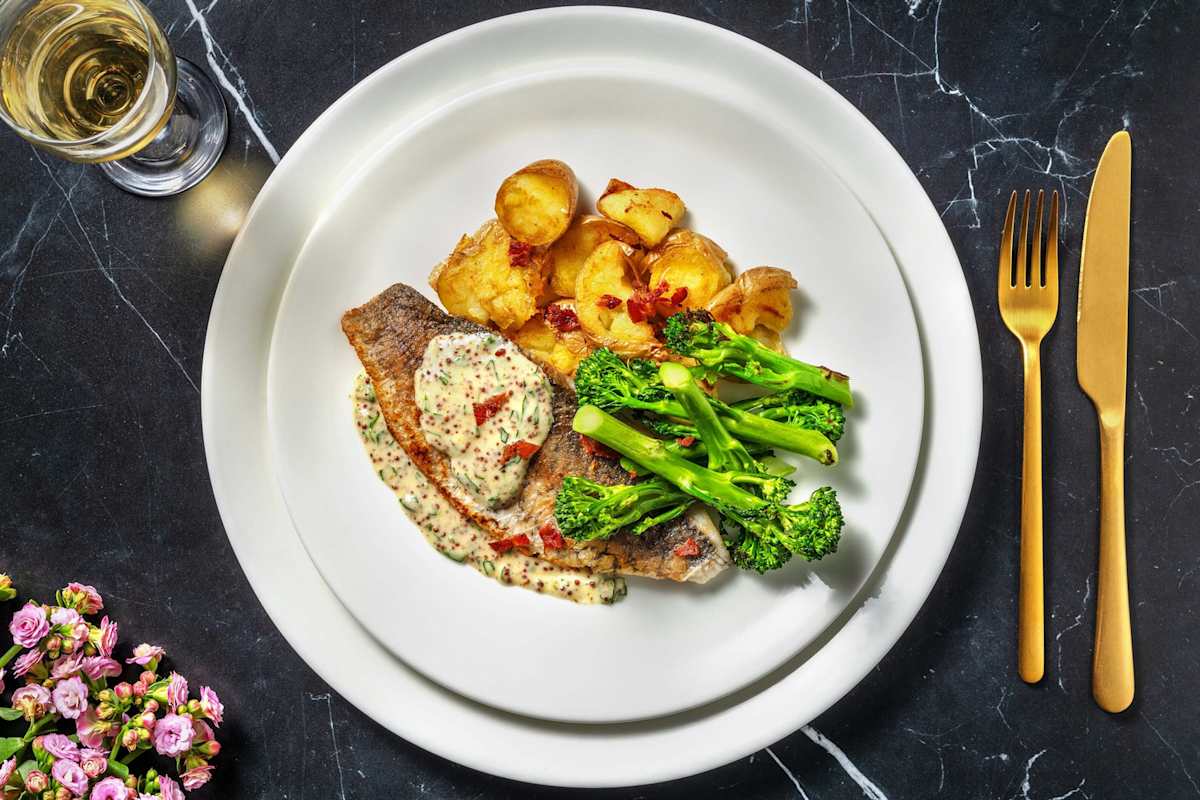Pan-Fried Sea Bream and Serrano Shards