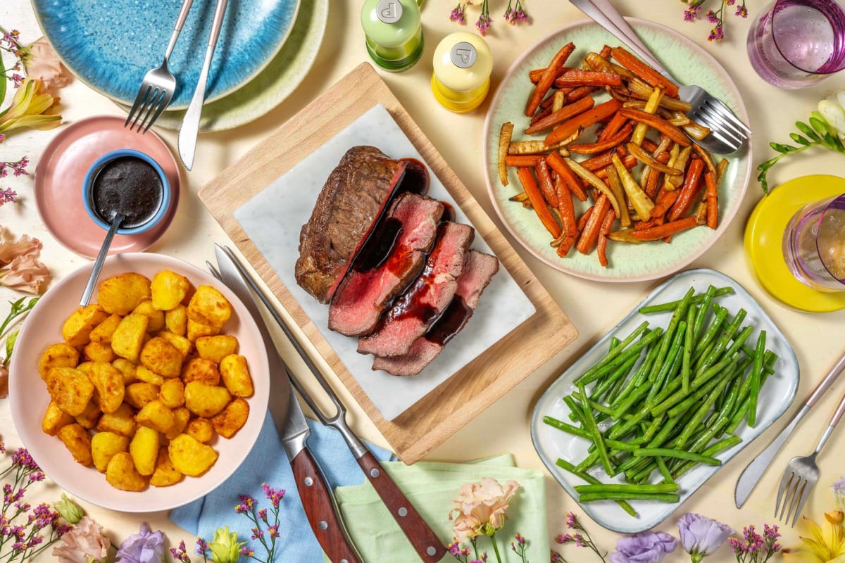 Rosemary Roast Beef and Red Wine Jus