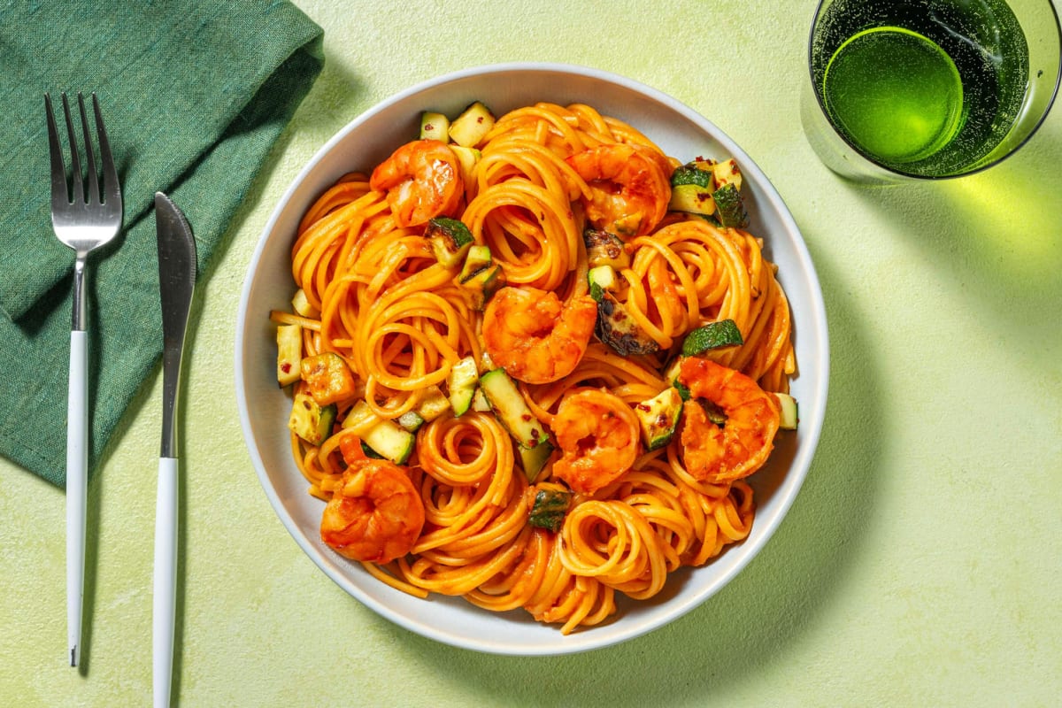 Double Prawn and Tomato Linguine