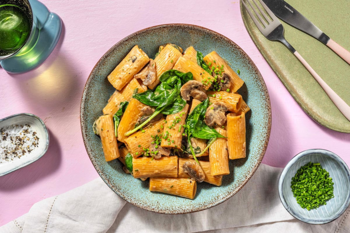 Creamy Miso Mushroom Pasta Recipe