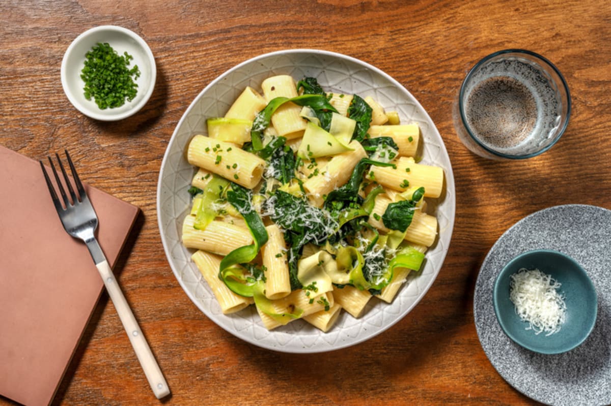 Creamy Courgette Rigatoni