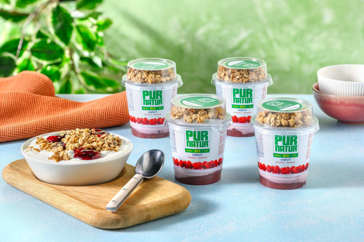 Pur natur - Yaourt framboise et muesli