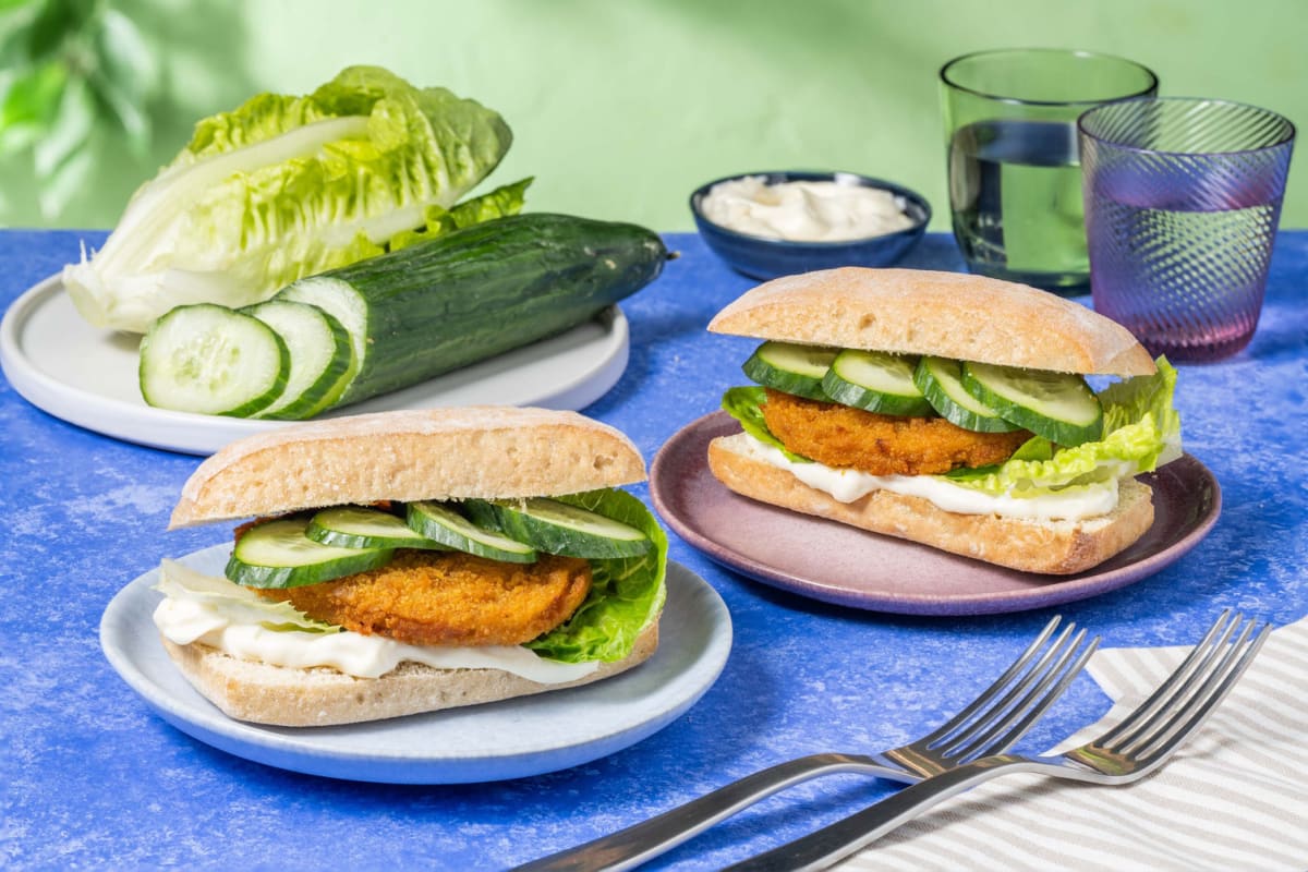 Veganes Sandwich Crispy Chicken Style