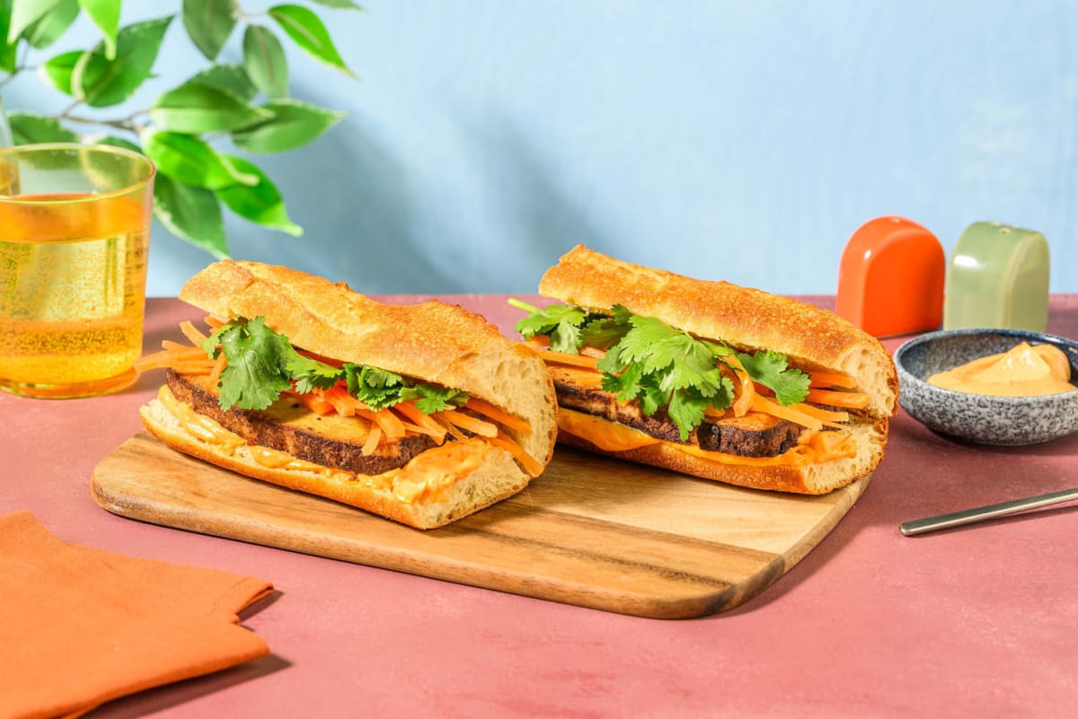 Veganes Banh mi Sandwich