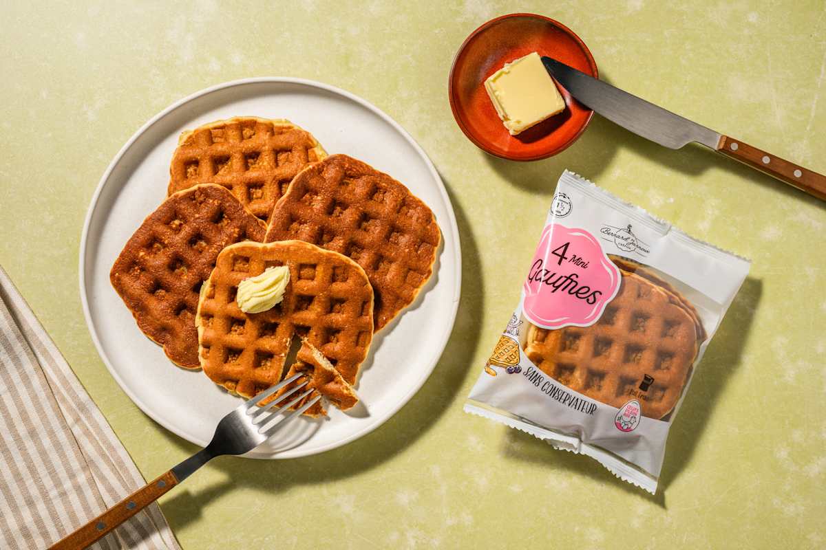 Pancakes façon gaufre aux œufs plein air