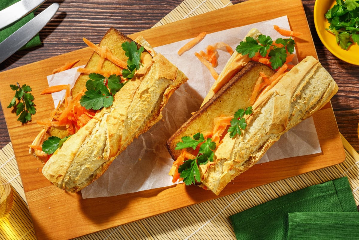 Veganes Banh mi Sandwich