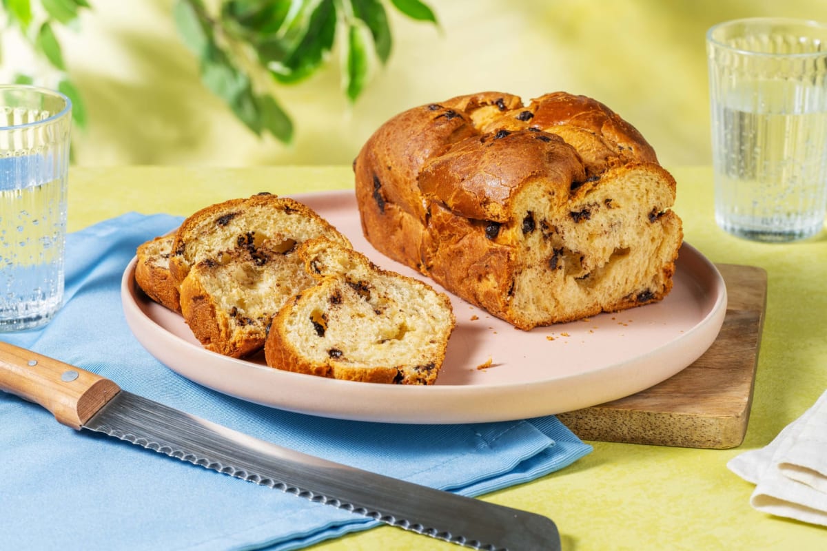 Brioche aux pépites de chocolat