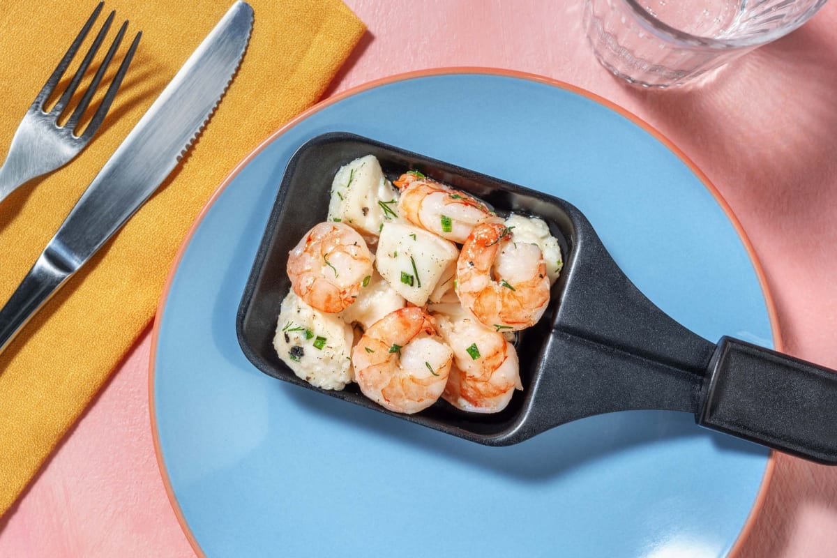 Duo de la mer : cabillaud & crevettes