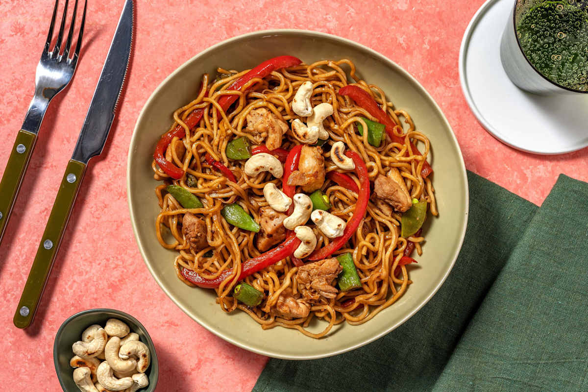Stir-Fried Hoisin Double Chicken Noodles