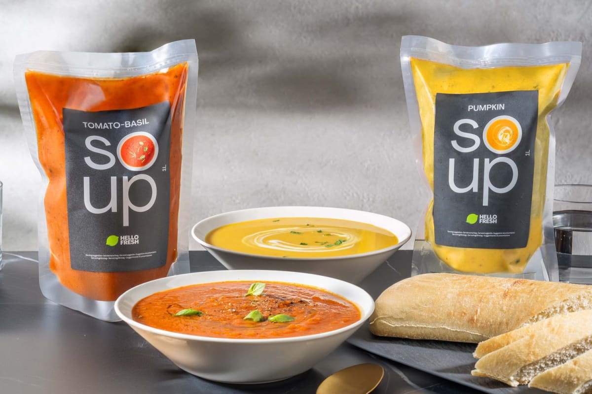 Soup Duo (Cold Gazpacho + Red Curry)