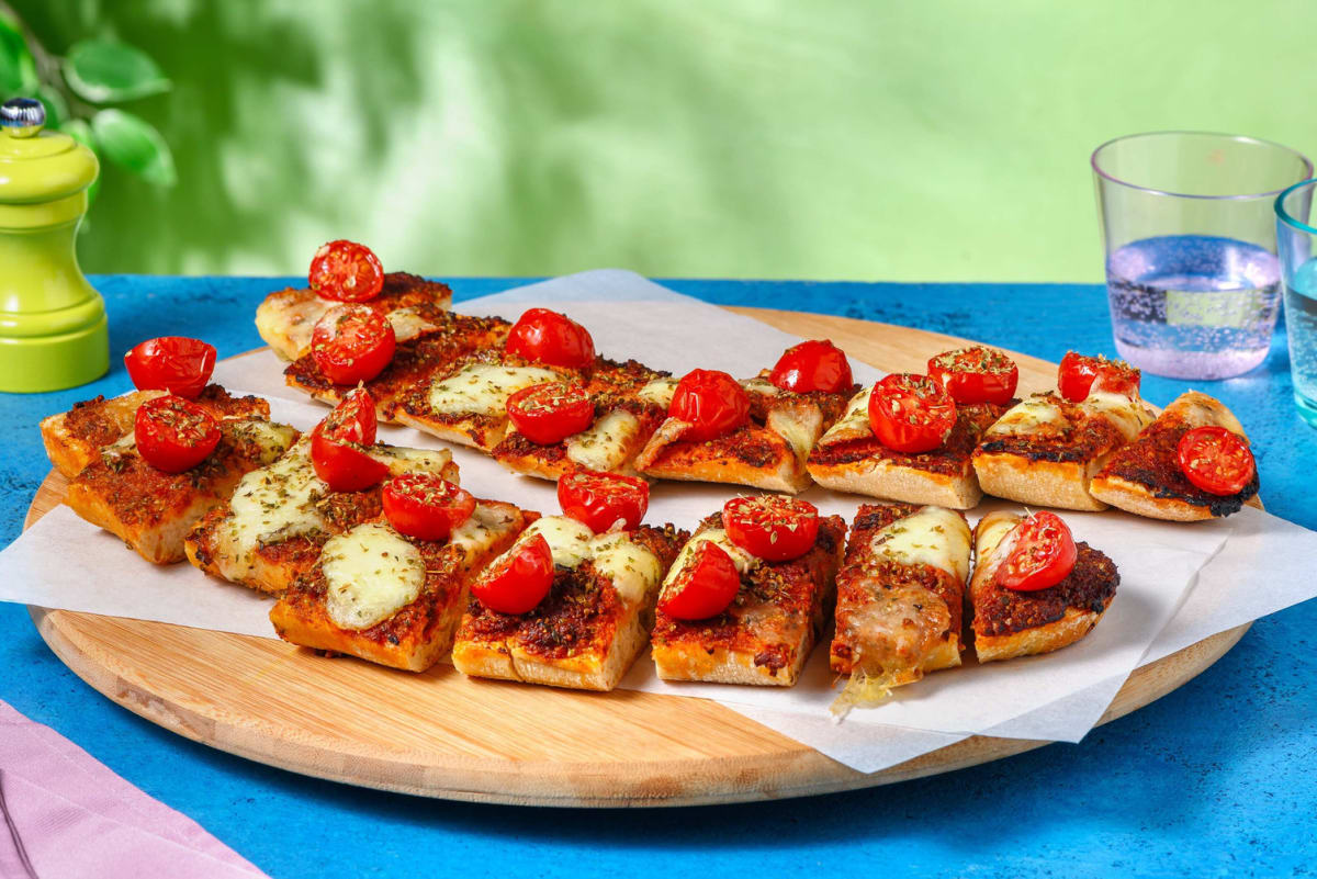 Margherita Pizza Style Sourdough Baguette