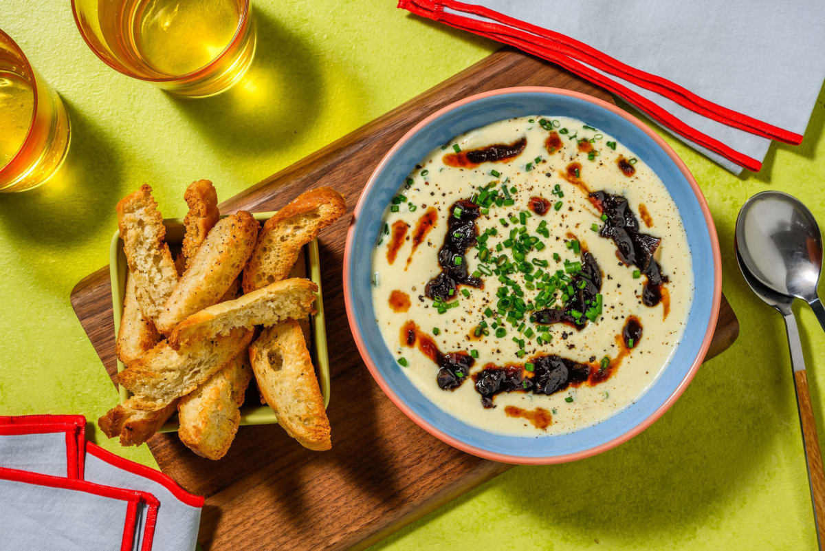 Cheesy Rarebit Style Dip & Ciabatta Dunkers