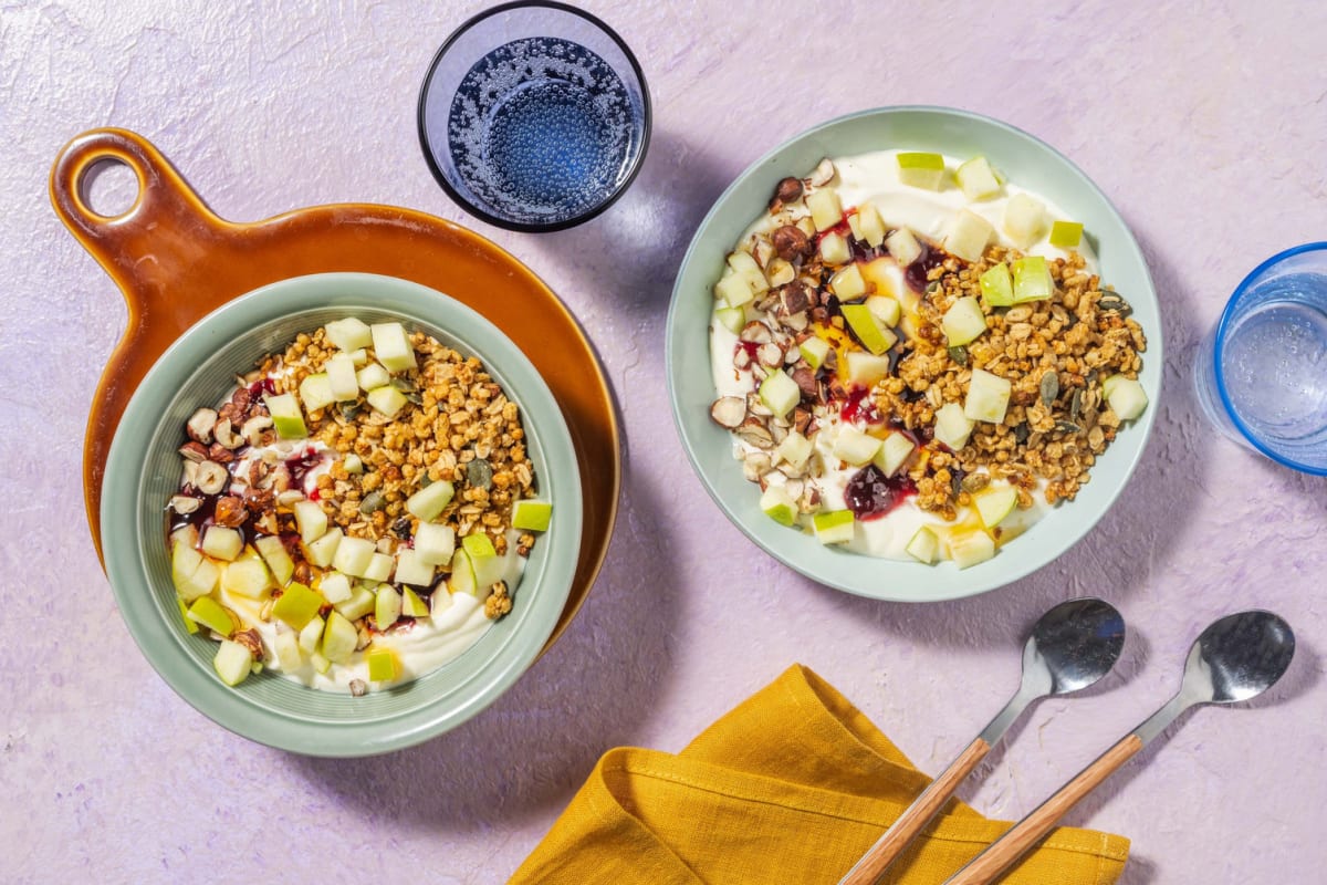 Granola & Red Berry Compote Yoghurt Bowl