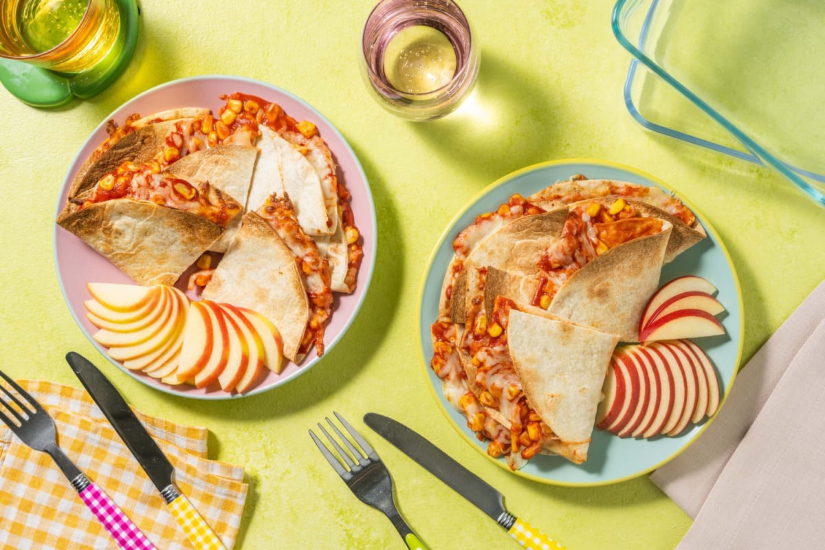Kids' Easy Cheesy Corn Quesadillas