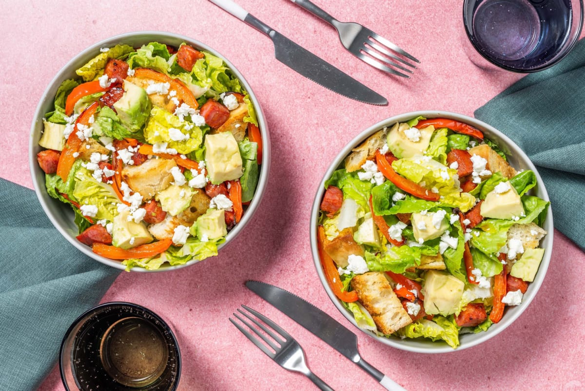 Honeyed Chorizo and Goat's Cheese Salad