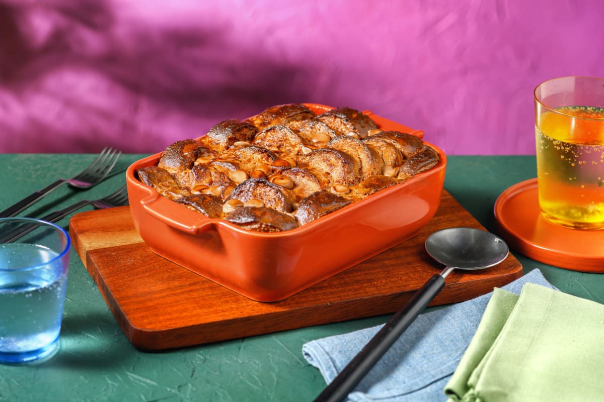 Fantastically Fruity Chocolate Orange Bread & Butter Pudding