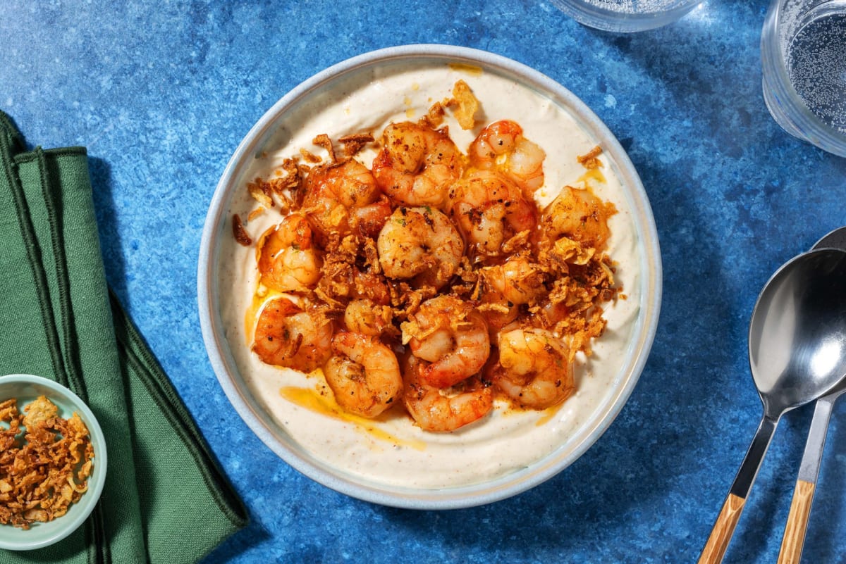 Creamy Cajun Style Prawns