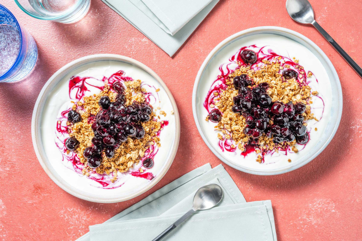 Lemon & Blueberry Muffin Inspired Granola