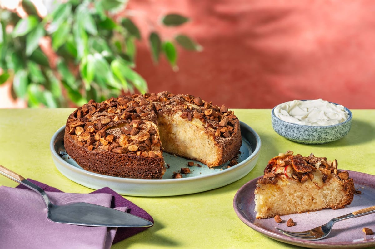 Apple and almond cake