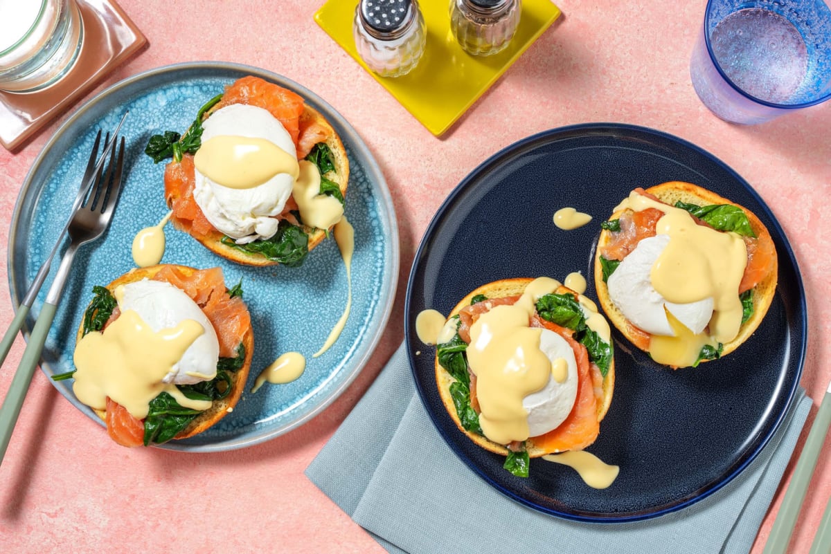 Eggs royale - eieren op briochebrood met gerookte zalm