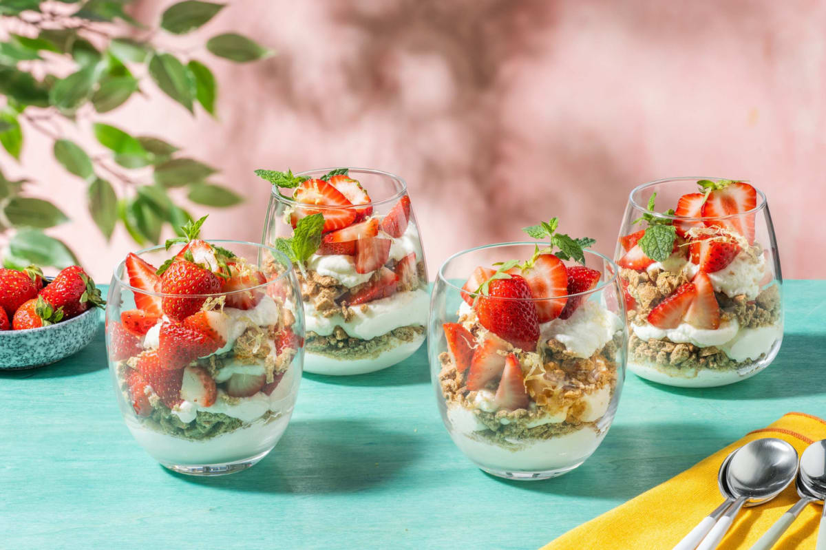 Cheesecake sans cuisson à la fraise