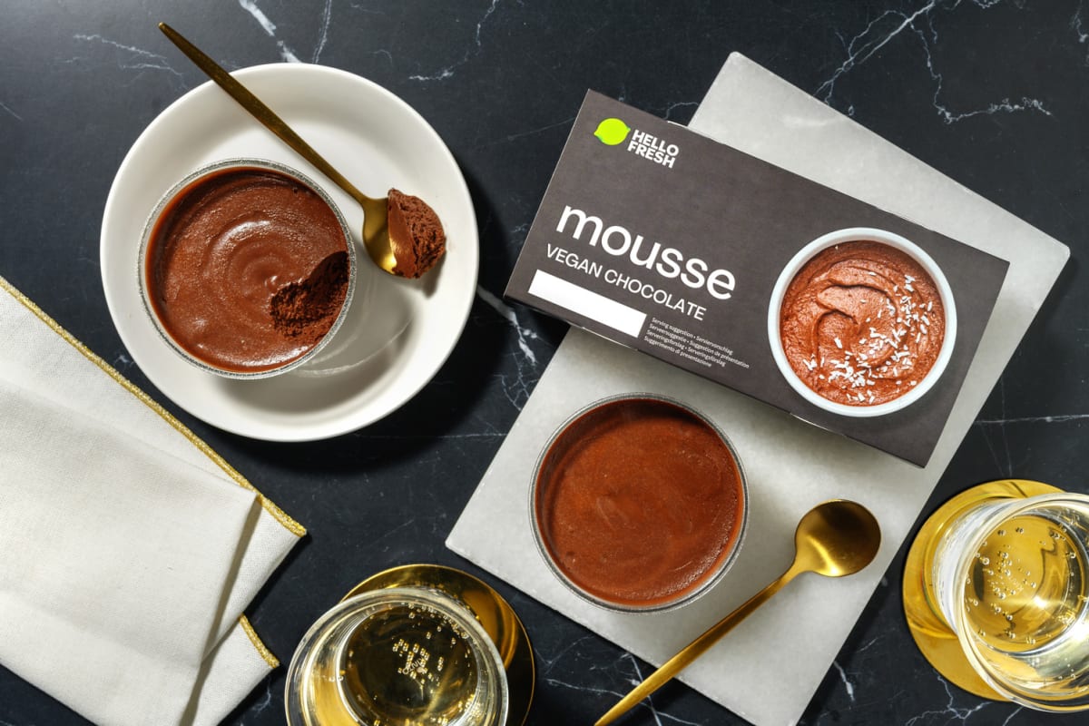 2 Vegan Chocolate Mousse Pots | 2 x 70g