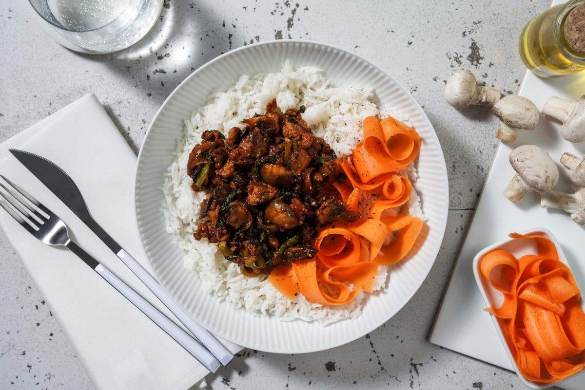 Korean Style BBQ Pork and Veg Stir-Fry