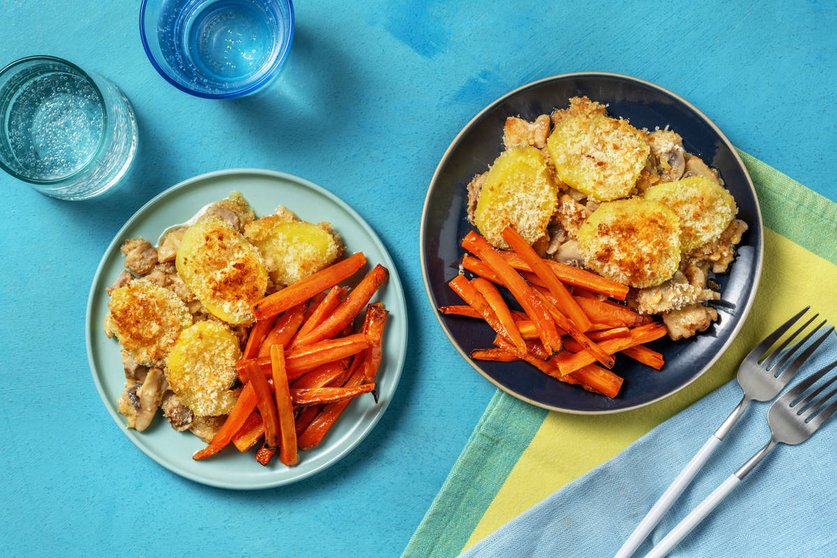 Creamy Chicken and Mushroom Pie Recipe | HelloFresh