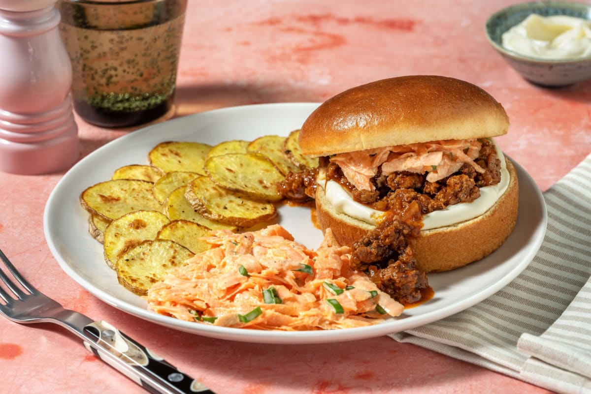 Sloppy Joe! Burger mit Rindshackfleischsauce