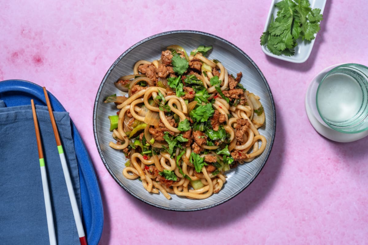 Soy and Scallion Pork Noodles